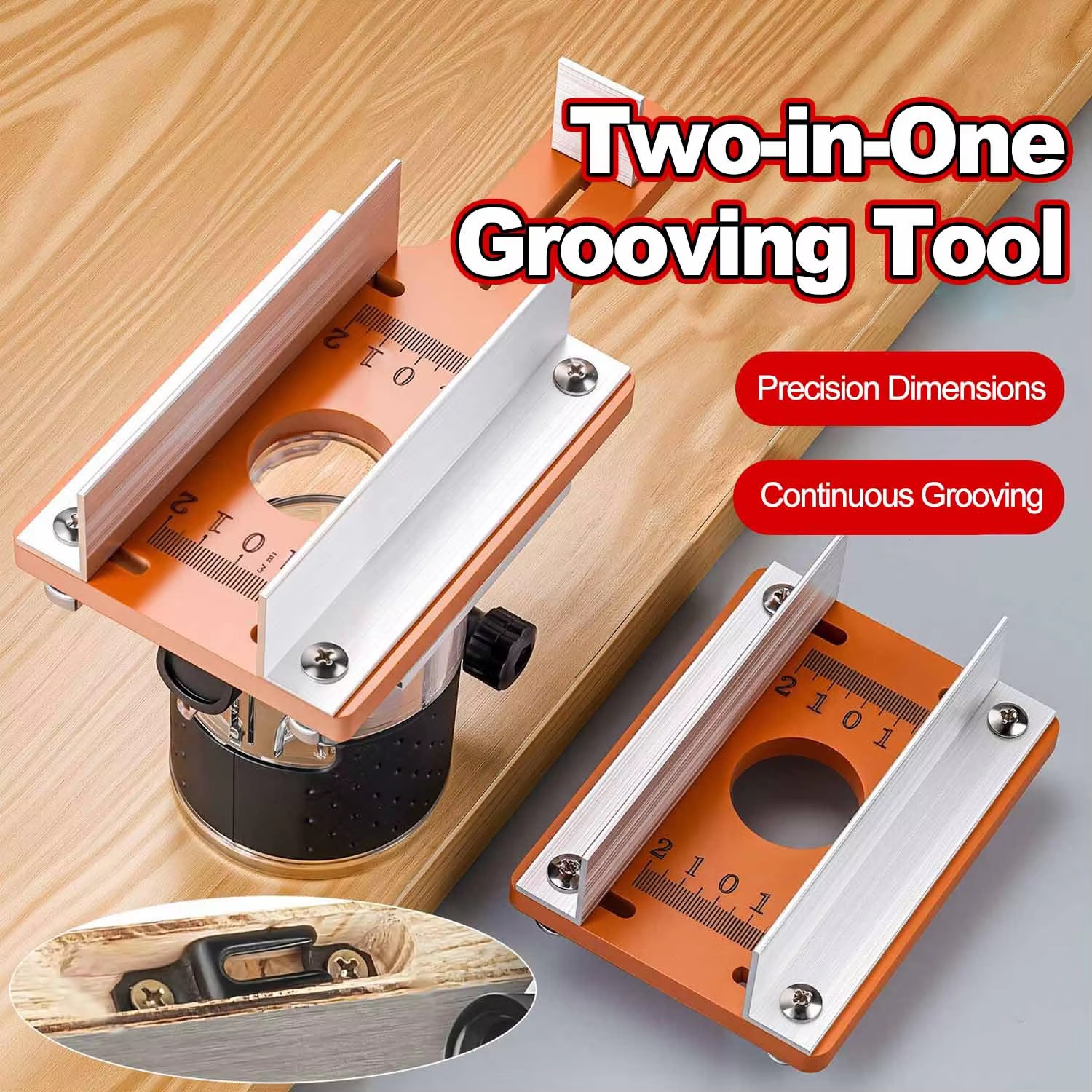 Woodworking Manufacturing - Wood Router Slotting Locator Accurate Slotted