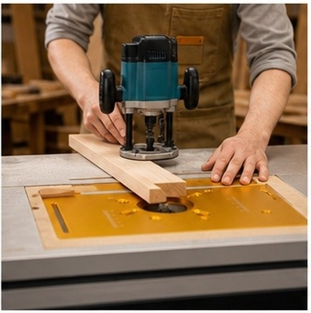 Woodworking Bench - Aluminum Router Table Insert Plate Precision