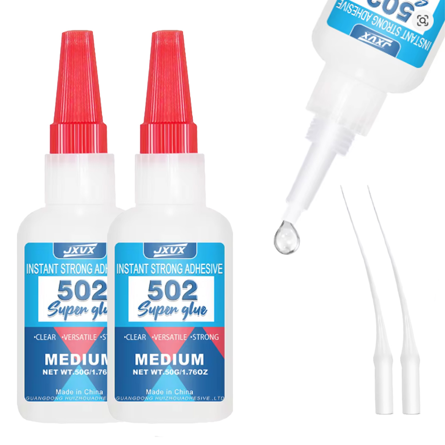 Woodworking Quick Glue - Super Strong Adhesive 502, 50G（1.76Oz）502 Super