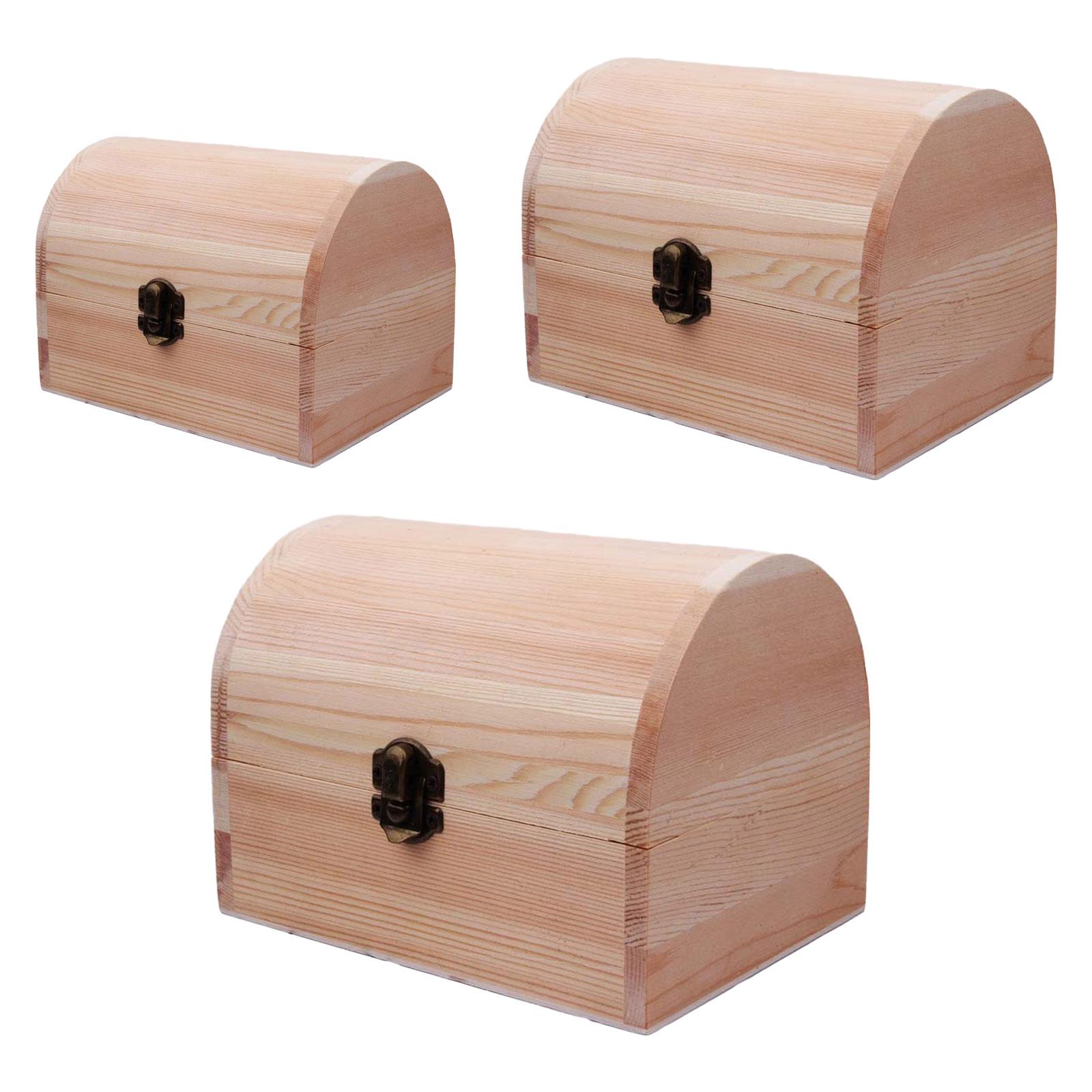 Unfinished Wood Box Treasure C - Woodworking Hobby recension och pris
