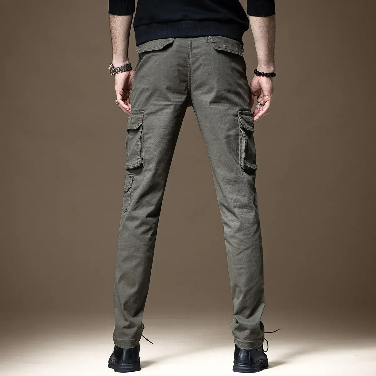 Trousers Man Black Slim Cargo  - Woodworking Brand recension och pris