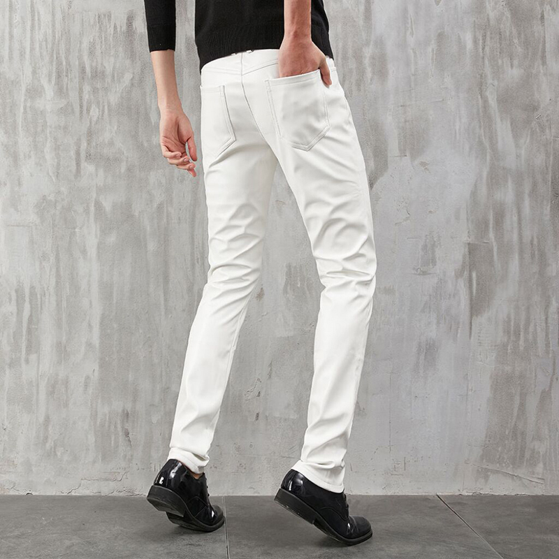 Men's Leather Pants Skinny Fit - Woodworking Brand recension och pris