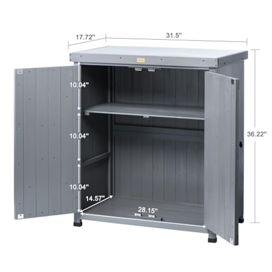 Outdoor Storage Cabinets Weath - Woodworking Bench recension och pris