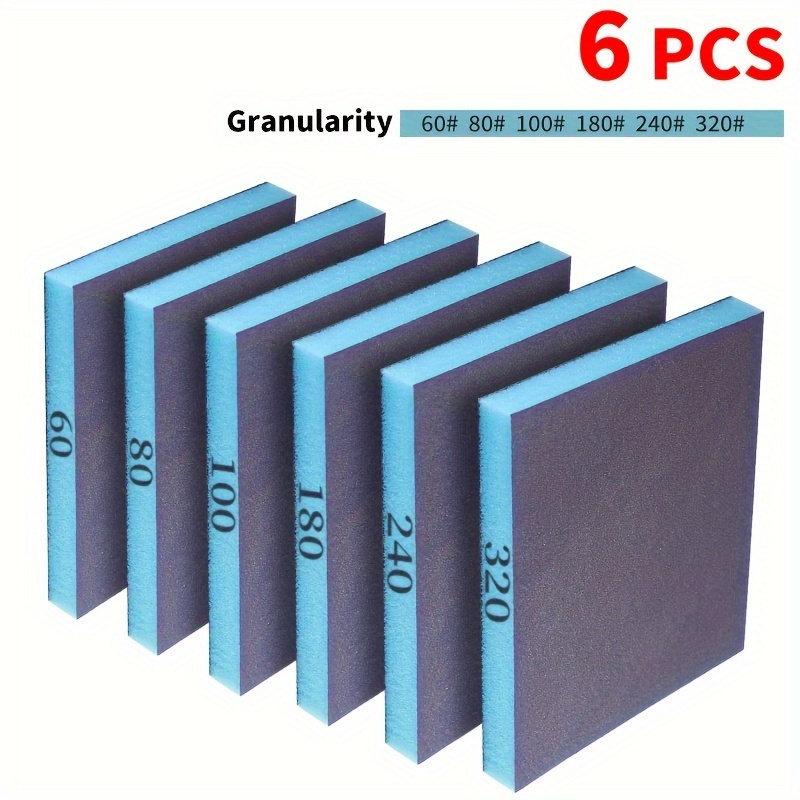 6 Sanding Sponges, Washable an - Woodworking Veneer recension och pris