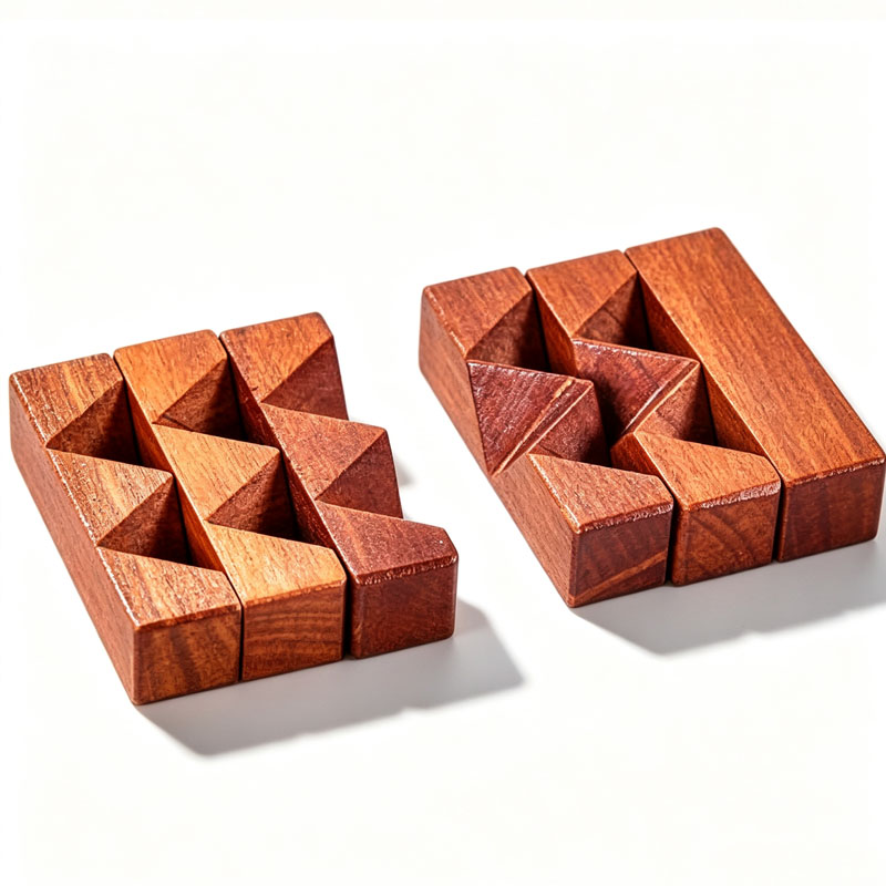 Wooden Knot Puzzle IQ Logic Tr - Woodworking Hobby recension och pris