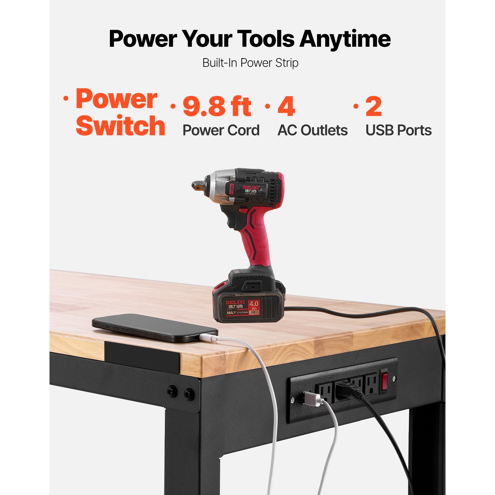 Adjustable Height Workbench 61 - Woodworking Bench recension och pris