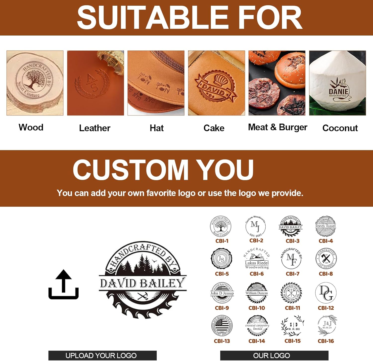 Custom Electric Branding Iron  - Woodworking Logo recension och pris