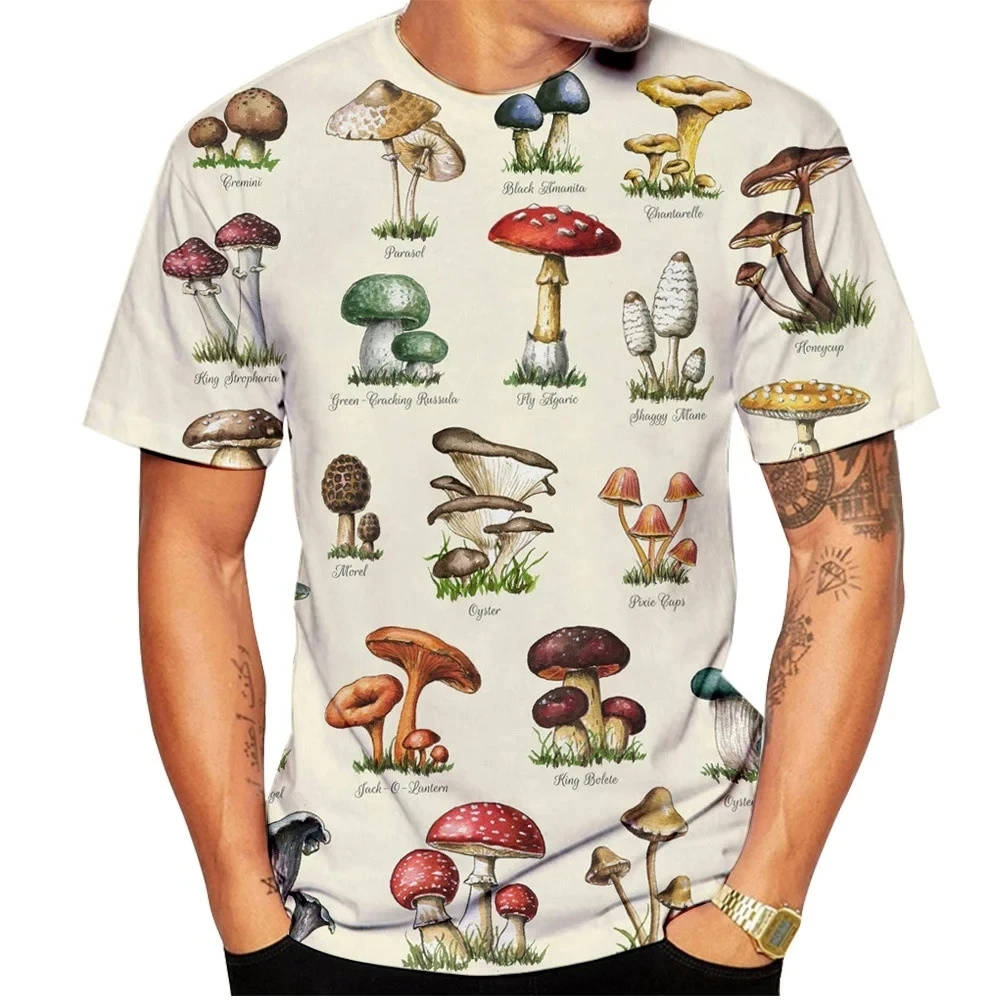 Men T-shirt Retro Mushroom Tee - Woodworking Brand recension och pris