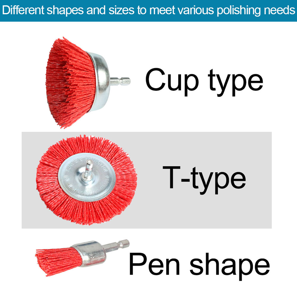 Nylon Cup Brush Abrasive Wire  - Woodworking Veneer recension och pris