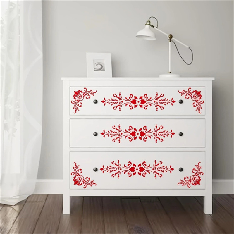 6Pcs Floral Corner Stencils fo - Woodworking Veneer recension och pris