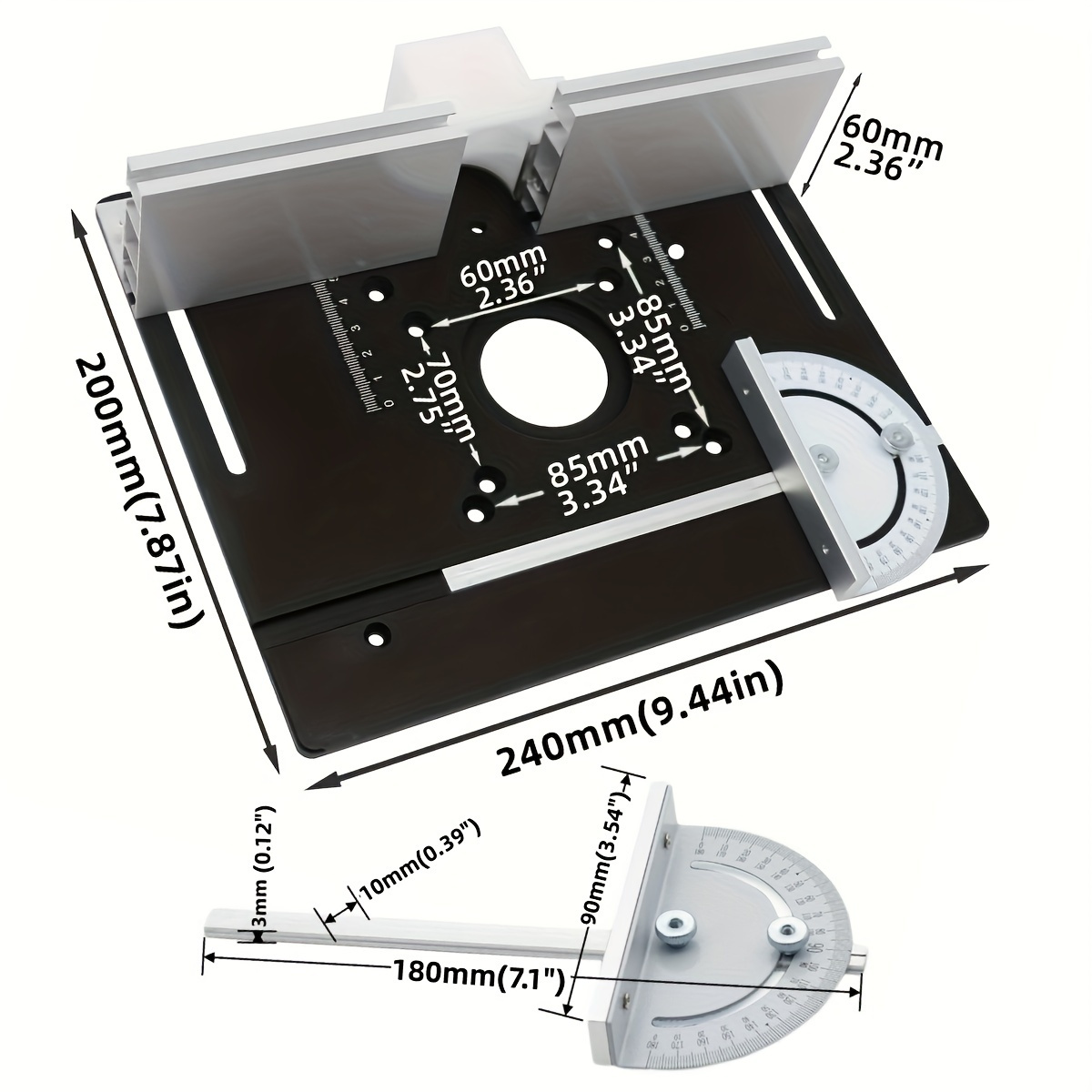 Aluminum Router Desktop Insert - Woodworking Bench recension och pris