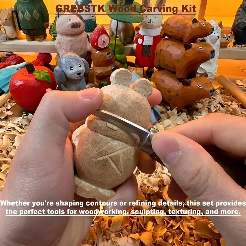 Wood Carving Tools Kit, Hand C - Woodworking Kits For Adults recension och pris