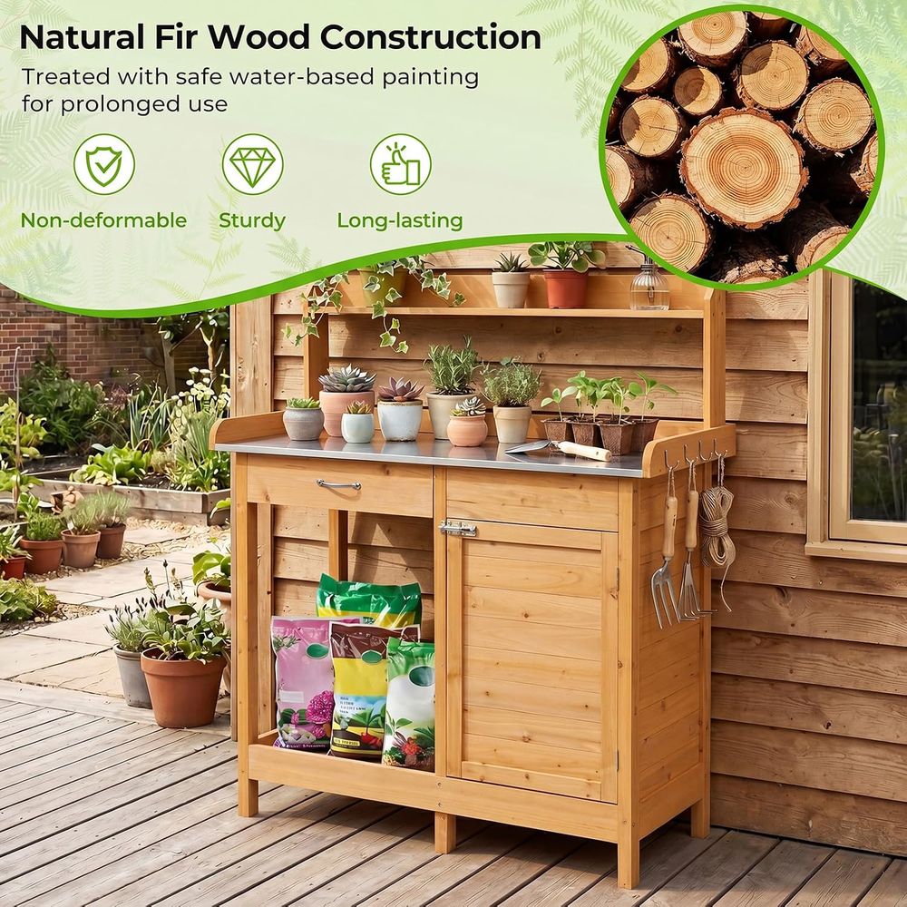 Outdoor Potting Bench Table Wo - Woodworking Bench recension och pris