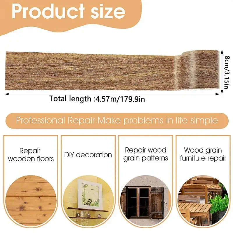 Real Wood Grain Repair Adhesiv - Xfasten Woodworking Tape recension och pris