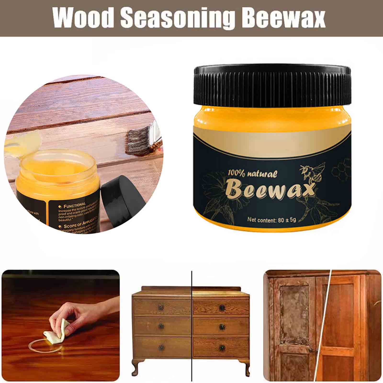 Wooden Seasoning Beewax Organi - Woodworking Veneer recension och pris