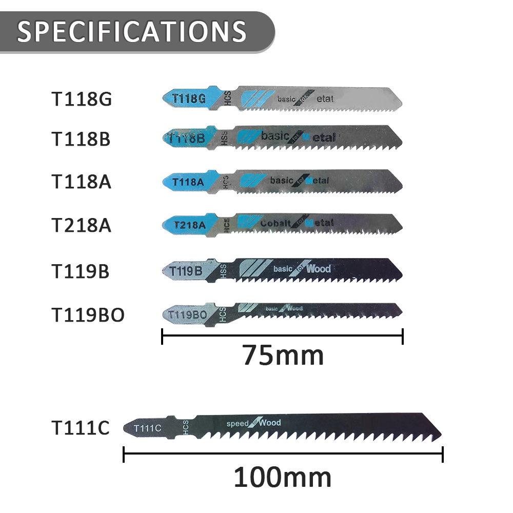 35-Piece Jigsaw Blade Set, Mix - Woodworking Equipment recension och pris