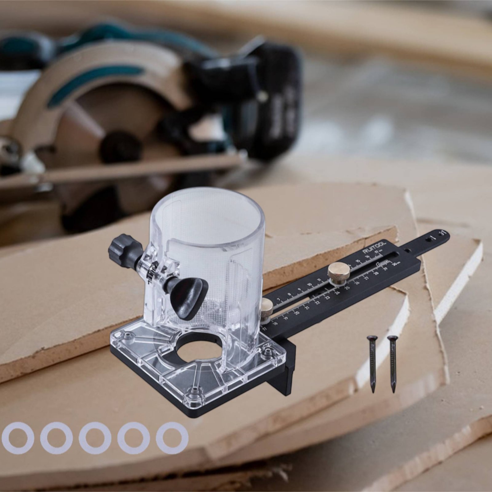 Router Circle Cutting Jig Mult - Woodworking Carpenter recension och pris