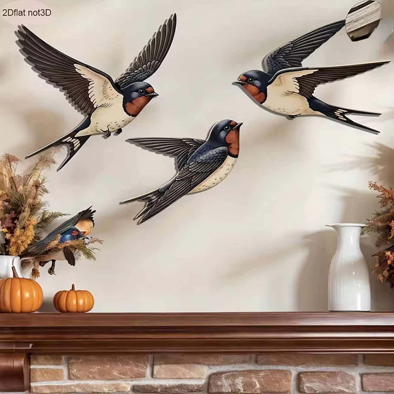 3Pcs 2D Swallow Wooden Wall De - Xfasten Woodworking Tape recension och pris
