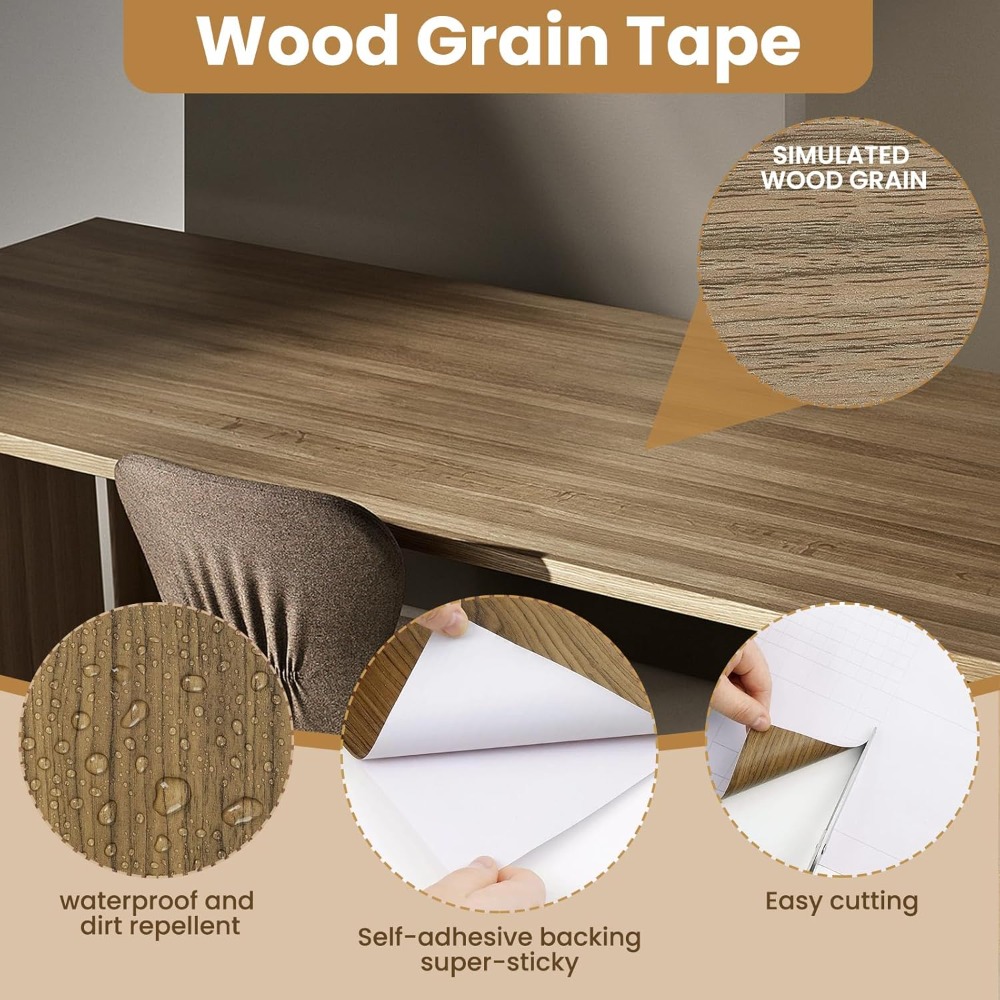 Waterproof Wood Grain Self Adh - Xfasten Woodworking Tape recension och pris