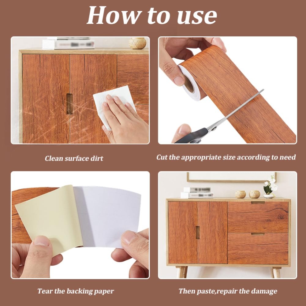 Waterproof Wood Grain Self Adh - Xfasten Woodworking Tape recension och pris